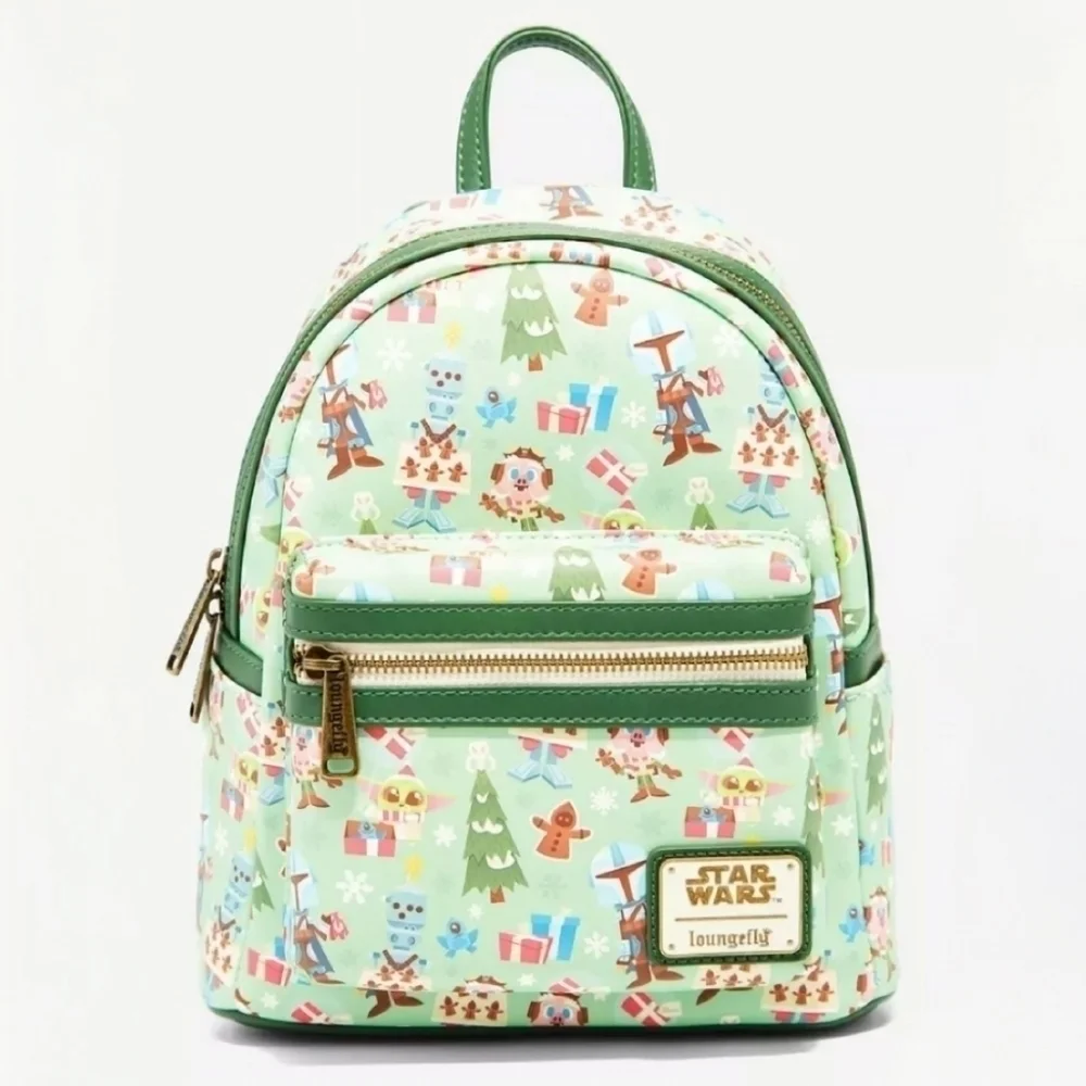 Loungefly Star Wars The Mandalorian Chibi Holidays Backpack